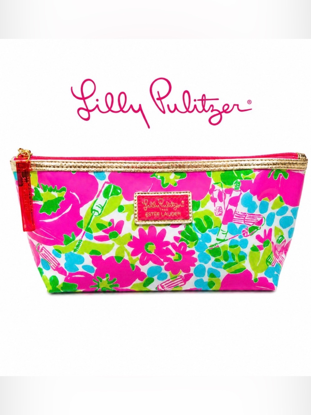 Lilly Pulitzer Pink Cosmetic Pouch